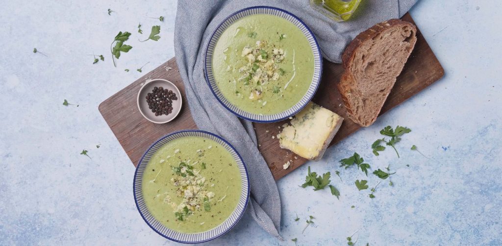 Broccoli & Blue Cheese Soup Drew & Cole