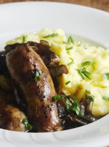 pressure king pro bangers and mash 3L recipe