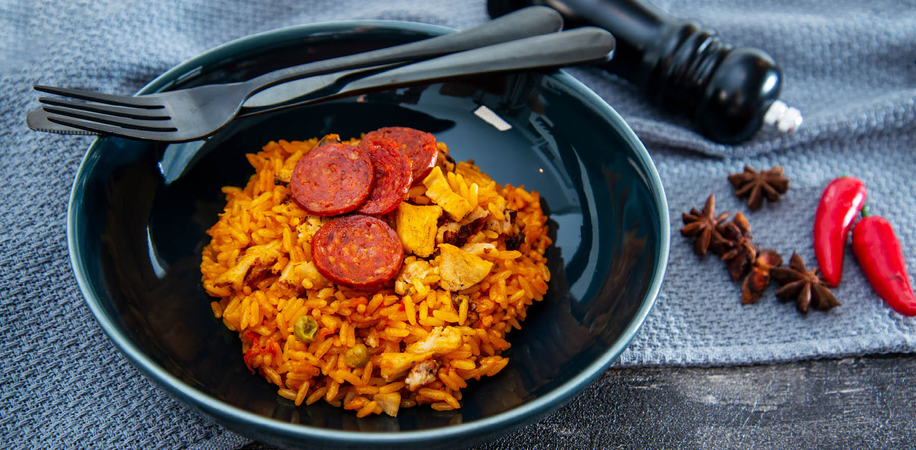 Chicken & Chorizo Paella (Pressure King Pro 5L) | Drew & Cole-image